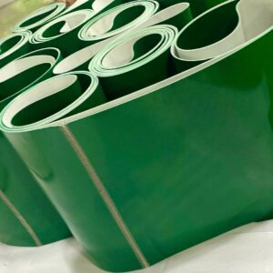Băng tải PVC xanh nối xương cá